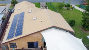 solar panels on the roof of a residence
